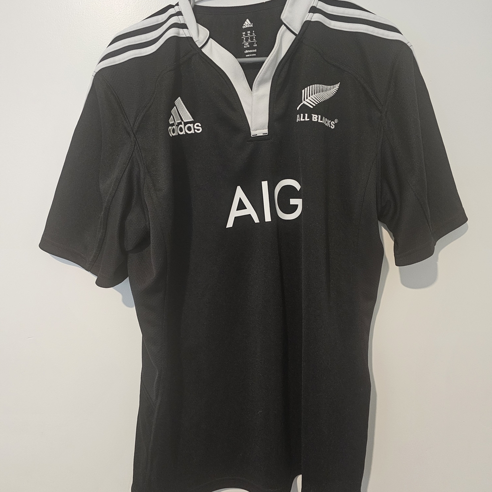 Adidas Black and White Men's Jersey